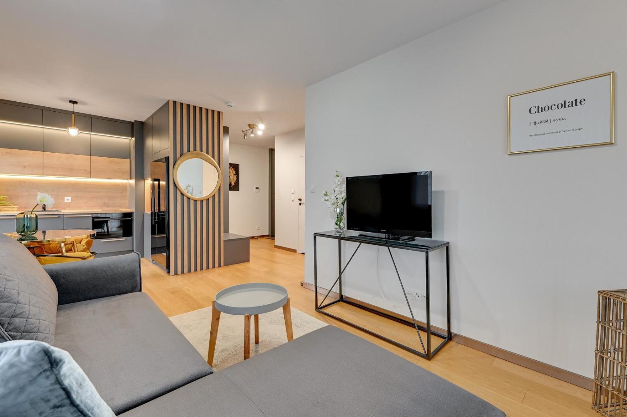 Nadmotlawie Riverside - Sauna, Gym & Parking By Downtown Apartments グダニスク 部屋 写真