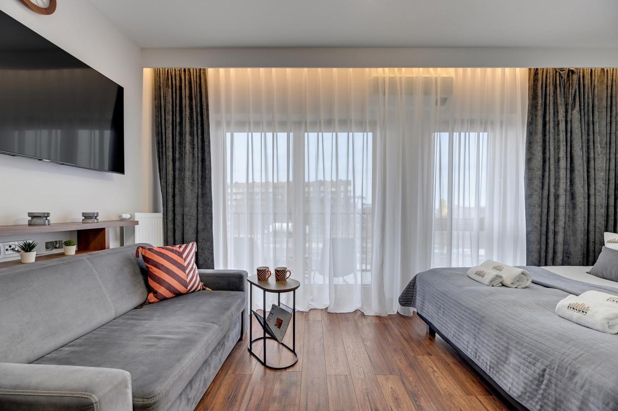 Nadmotlawie Riverside - Sauna, Gym & Parking By Downtown Apartments グダニスク 部屋 写真