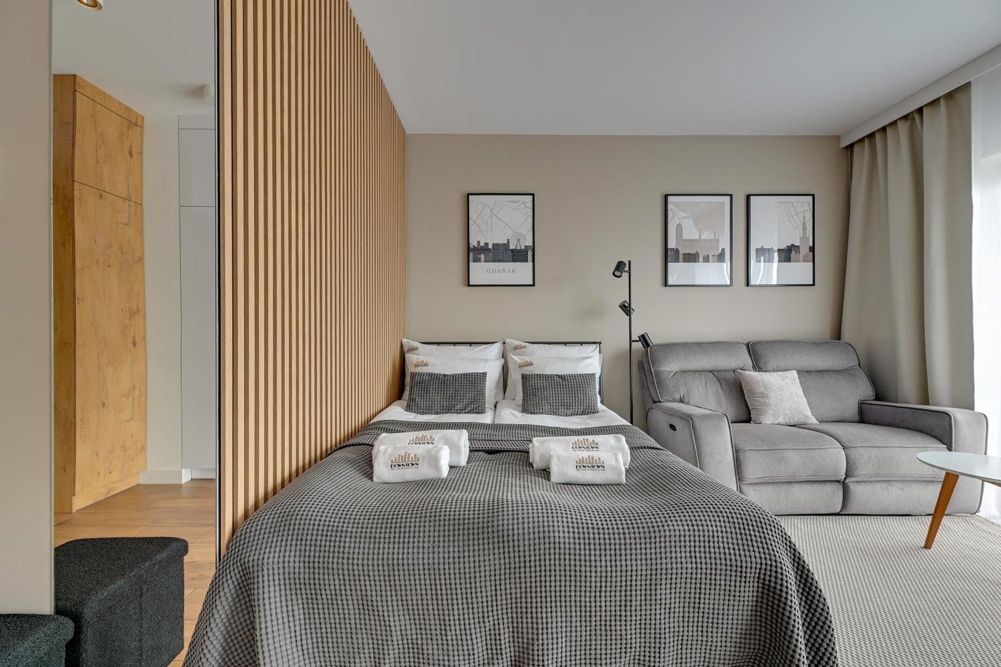 Nadmotlawie Riverside - Sauna, Gym & Parking By Downtown Apartments グダニスク 部屋 写真