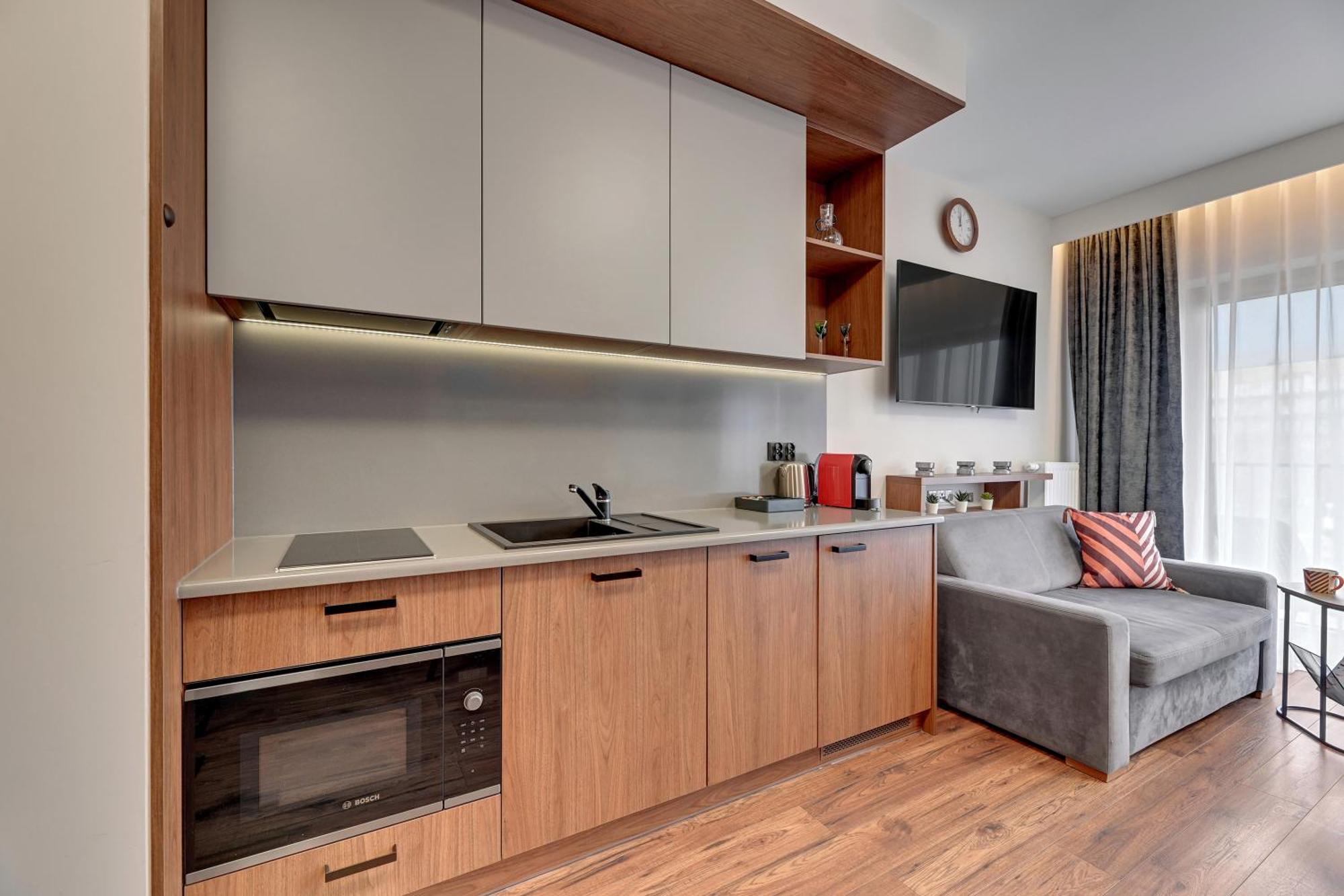 Nadmotlawie Riverside - Sauna, Gym & Parking By Downtown Apartments グダニスク 部屋 写真